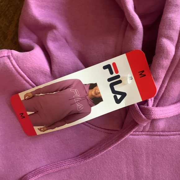NWT. FILA hooded sweatshirt.  So soft!! Medium.  Purple - Picture 3 of 5